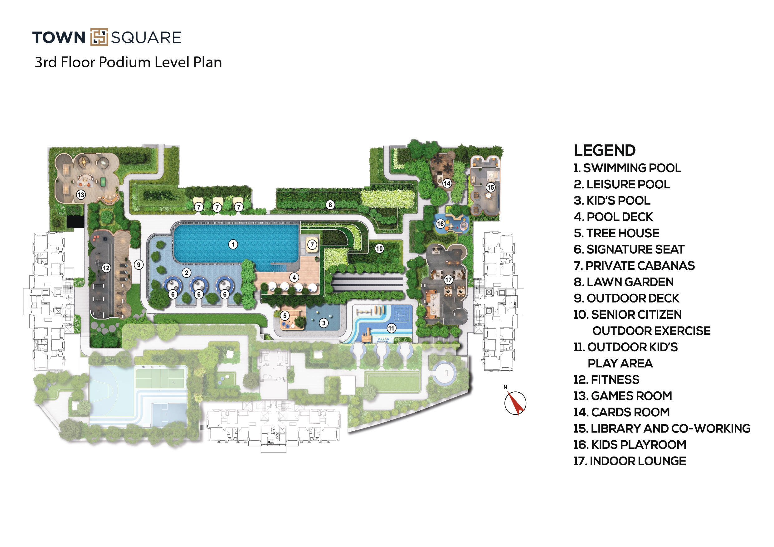 3rd Floor Podium Level Plan